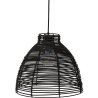 Buy Hanging Lamp Boho Bali Design Natural Rattan - Tui Black 60037 home delivery